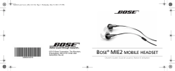 Bose MIE2 Manuel utilisateur