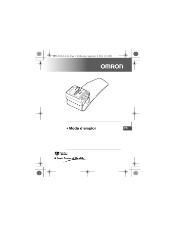 Manuel du propriétaire | Omron R6 - HEM-6000-E Manuel utilisateur | Fixfr