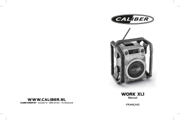 Caliber WORKXL1 Jobsite radio Manuel du propriétaire | Fixfr