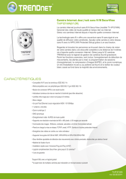 Trendnet TV-IP121WN SecurView Wireless N Day/Night Network Camera Fiche technique