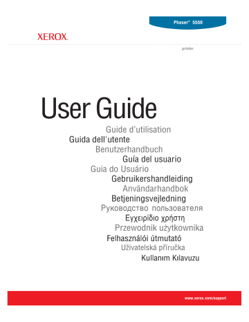 Manuel du propriétaire | Xerox PHASER 5550 Manuel utilisateur | Fixfr