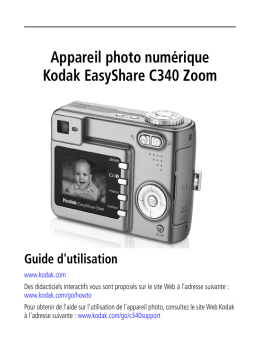 Kodak EasyShare C340 Zoom Manuel utilisateur