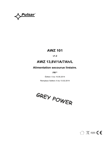 Mode d'emploi | Pulsar AWZ101 Manuel utilisateur | Fixfr