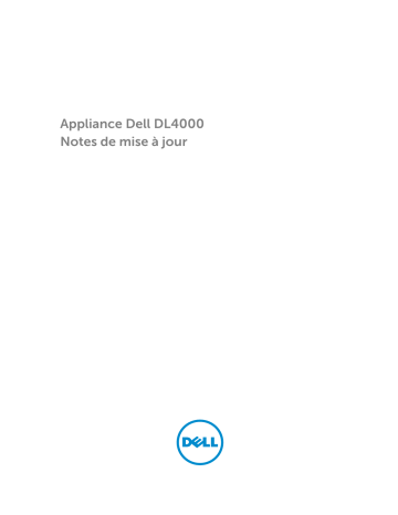 Dell DL4000 storage Manuel du propriétaire | Fixfr