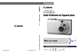 Canon IXUS 85 IS Manuel utilisateur