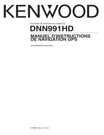 Mode d'emploi | Kenwood DNN 991 HD Manuel utilisateur | Fixfr