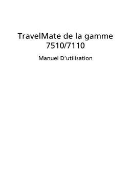 Acer TRAVELMATE-7510 Manuel utilisateur