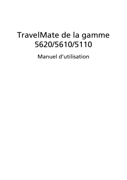 Acer TravelMate 5110 Manuel utilisateur