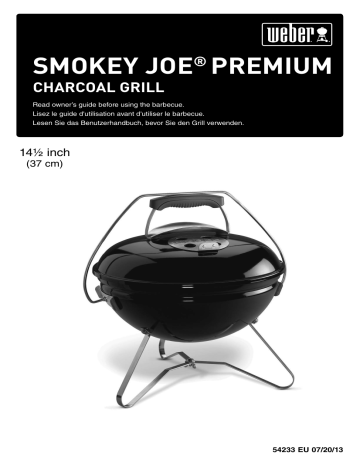 Manuel du propriétaire | Weber Smokey Joe Premium Barbecue Manuel utilisateur | Fixfr
