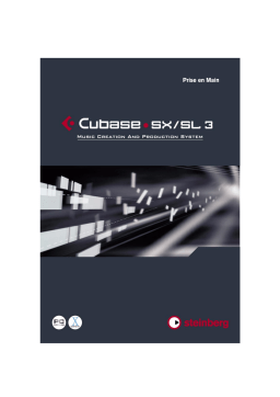 Steinberg CUBASE SX 3 Manuel utilisateur