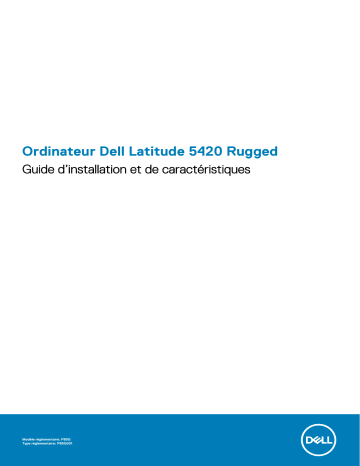 Dell Latitude 5420 Rugged laptop Manuel du propriétaire | Fixfr