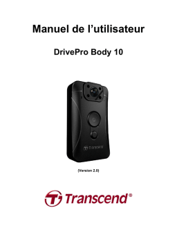 Transcend DrivePro Body 10 Manuel utilisateur