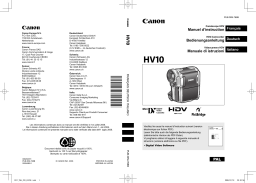 Canon HV10 Manuel utilisateur