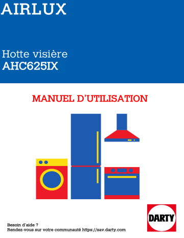 Manuel du propriétaire | AIRLUX AHB980IX Manuel utilisateur | Fixfr