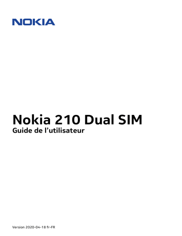Nokia 210 Dual SIM Mode d'emploi | Fixfr