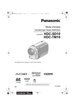 Panasonic HDCTM10 Manuel utilisateur