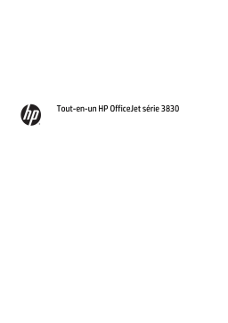 HP OfficeJet 3830 All-in-One Manuel utilisateur