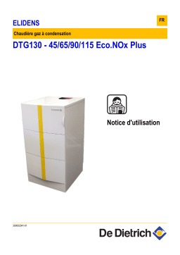 De Dietrich DTG 130-115 Eco.NOx Plus Manuel utilisateur