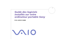 Sony PCG-GRX516MD Manuel utilisateur