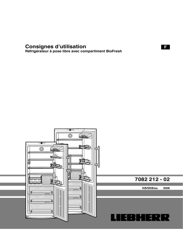 Manuel du propriétaire | Liebherr KBES 4250 Manuel utilisateur | Fixfr