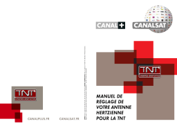 CANAL PLUS MANUEL DE REGLAGES DE VOTRE ANTENNE HERTZIENNE Manuel utilisateur