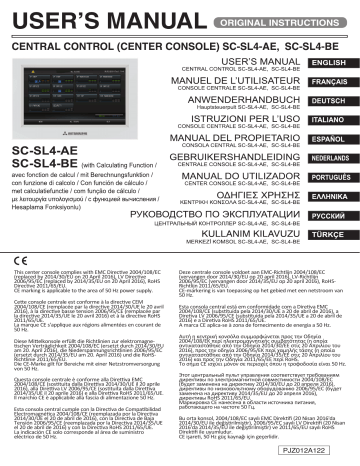 SC-SL4-AE | SC-SL4-AE/1 | Mitsubishi Heavy Industries SC-SL4-BE/1 Manuel utilisateur | Fixfr