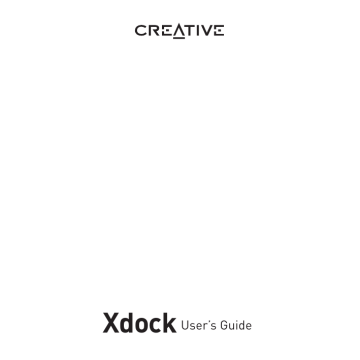 Manuel du propriétaire | Creative XDock Manuel utilisateur | Fixfr