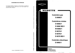 Vedette D6076BD Manuel utilisateur