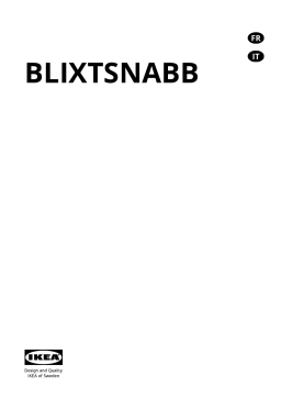 IKEA BLIXTSNABB Manuel utilisateur