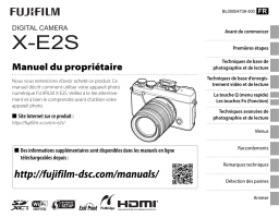 Fujifilm X-E2S Manuel utilisateur