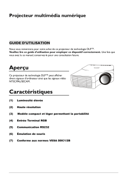 BenQ DS550 Manuel utilisateur