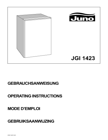 Manuel du propriétaire | Juno JGI1423 Manuel utilisateur | Fixfr