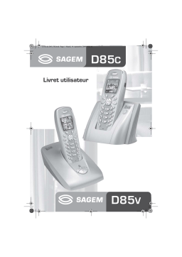 Sagem D85C Manuel utilisateur