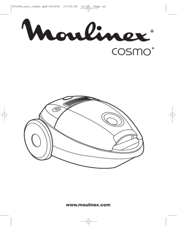 Moulinex MO652711 cosmo sans sac rouge/noir Manuel utilisateur | Fixfr