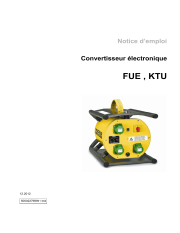 FUE 2/042/200W | FUE 1/120/200W | KTU 2/250/200W | FUE 2/250/200W | KTU 2/042/200W | FUE 6/042/200SC 4CEE | FUE 1/042/200W | Wacker Neuson FUE 6/042/200 SC Portable Frequency Converter Manuel utilisateur | Fixfr