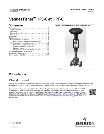Fisher Vannes HPS-C et HPT-C ( HPS-C and HPT-C Valves) Manuel du propriétaire | Fixfr