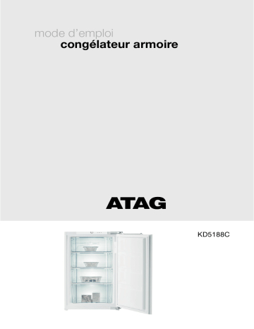 Manuel du propriétaire | Atag KD5188C Manuel utilisateur | Fixfr