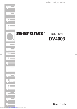 Marantz DV 6200DV6200 Manuel utilisateur