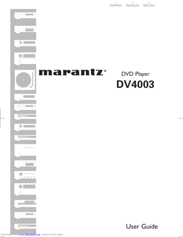Manuel du propriétaire | Marantz DV 6200DV6200 Manuel utilisateur | Fixfr