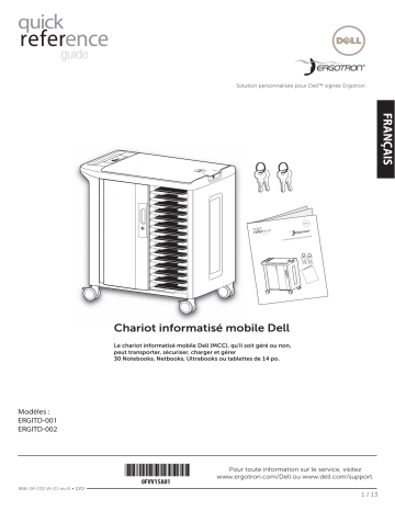 Dell Mobile Computing Cart (Unmanaged) electronics accessory Manuel utilisateur | Fixfr