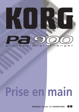 Korg Pa900 Manuel utilisateur