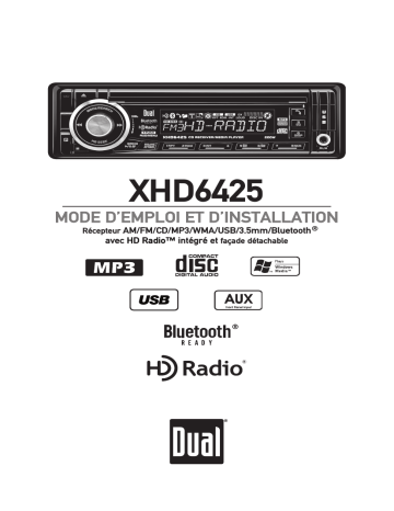 Manuel du propriétaire | Dual XHD6425 Manuel utilisateur | Fixfr