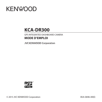 Kenwood KCA-DR300 Mode d'emploi | Fixfr