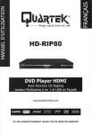 QUARTEK HD-RIP80 Manuel utilisateur