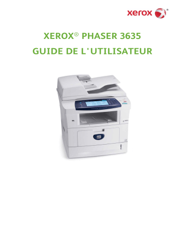 Xerox 3635MFP Phaser Mode d'emploi | Fixfr