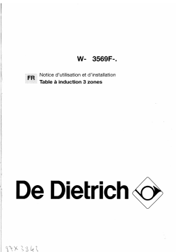 De Dietrich WN3569F1 Manuel utilisateur