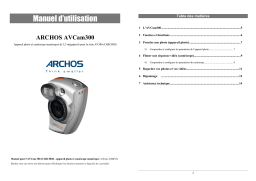 Archos AVCam 300 Manuel utilisateur