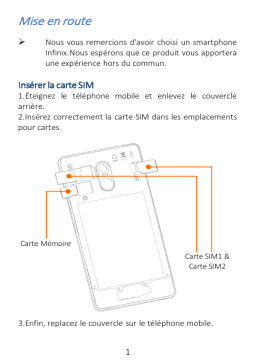 Infinix Hot 4 Mode d'emploi