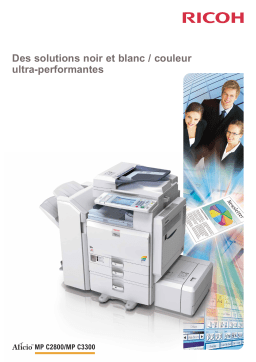 Ricoh Aficio MP C3300 Manuel utilisateur