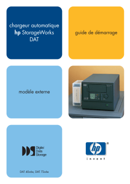 HP STORAGEWORKS DAT 40X6 TAPE AUTOLOADER Manuel utilisateur